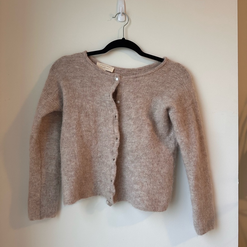 Sezane Gaspard Cardigan in Light Beige size XXS